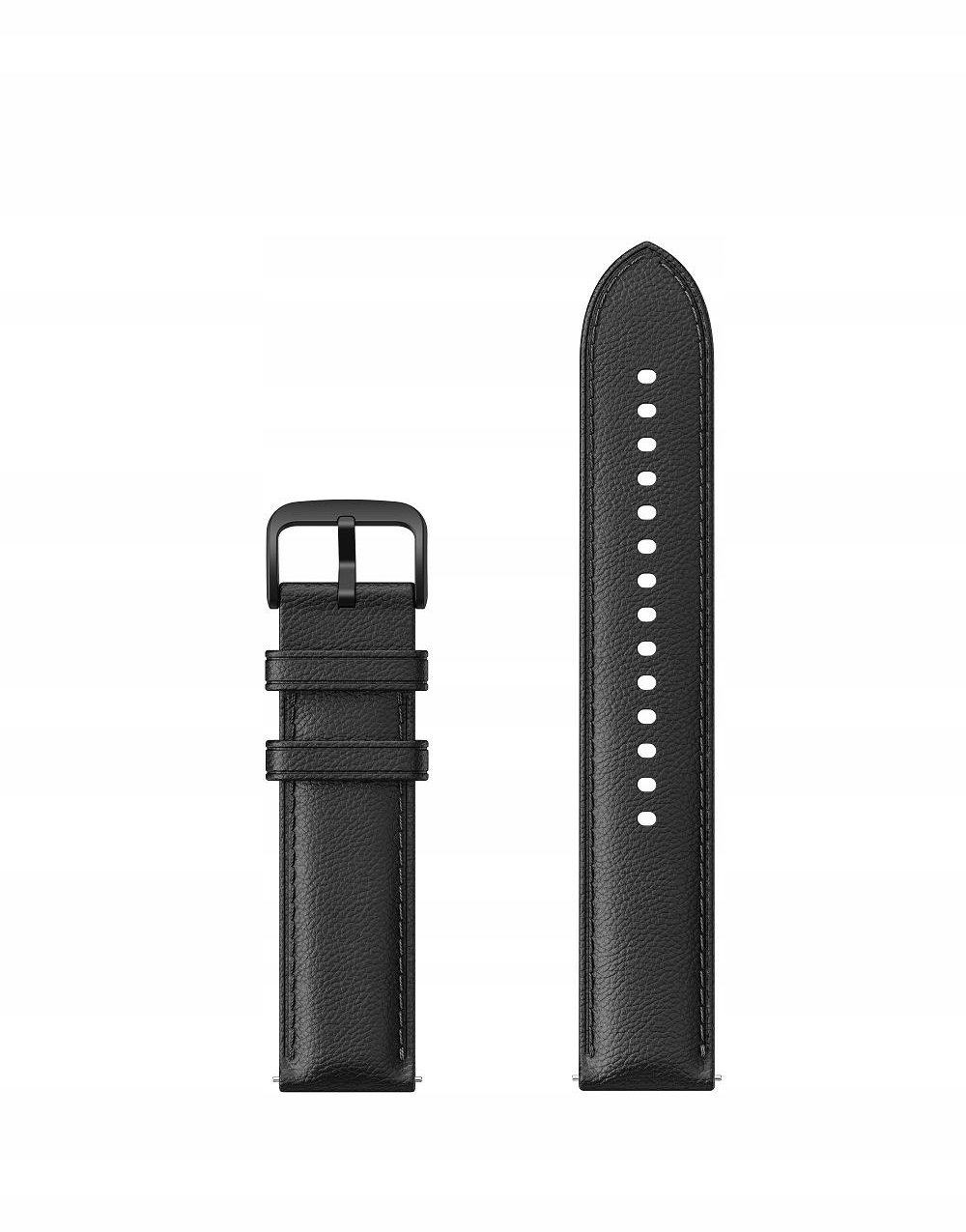 Huami Skrzany pasek Amazfit, klasyczny, szerokość 20 mm, długość 164-228mm - czarny