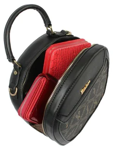 Torebka Damska ESLEE Okrągła Kuferek 8903 CZARNA - Torebki damskie - miniaturka - grafika 10