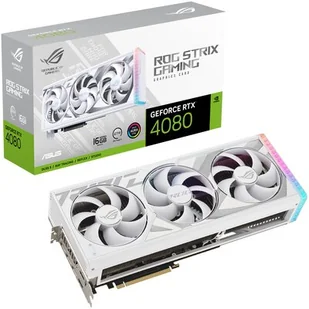 Asus GeForce RTX 4080 ROG-STRIX-RTX4080-16G-WHITE 16GB GDDR6X 256bit 2xHDMI+3xDP PCIe4.0 - Karty graficzne - miniaturka - grafika 1