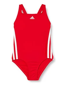 adidas Kostium kąpielowy dla dzieci unisex ge2022 czerwony Scarle/White 152 - Stroje kąpielowe - miniaturka - grafika 1