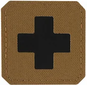 Odzież taktyczna i umundurowanie - Naszywka medyczna M-Tac Medic Cross Laser Cut - Coyote/Black (51122502) - miniaturka - grafika 1