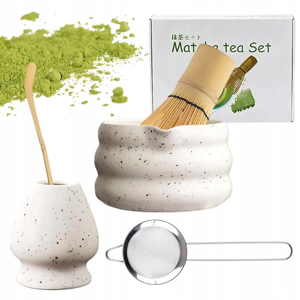 Zestaw Prezentowy Do Herbaty Matcha Zestaw Mioteł Matcha Z Trzepaczką 5el