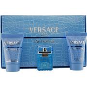 Zestawy kosmetyków męskich - Versace Man Eau Fraiche zestaw Edt 5ml + 25ml Żel pod prysznic + 25ml balsam po goleniu dla mężczyzn - miniaturka - grafika 1