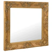 Lustra - Kwadratowe Wiszące Lustro W Ramie W Stylu Glamour F9-L63 - miniaturka - grafika 1