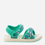 Buty dla dziewczynek - Sandały dziecięce dla dziewczynki Jack Wolfskin Zulu Vc K 4052971-4474 31 Zielone (4064993199147) - miniaturka - grafika 1