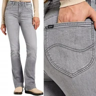 Spodnie damskie - Lee BREESE BOOT SZARE ROZSZERZANE WYŻSZE DAMSKIE SPODNIE JEANSOWE W28 L33 - miniaturka - grafika 1