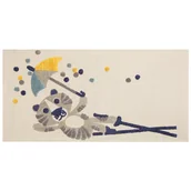 Dywany dla dzieci - Dywan dziecięcy bawełniany w zwierzęcy wzór 80 x 150 cm beżowy SINGKIL - miniaturka - grafika 1