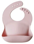 Śliniaki i fartuszki - Mushie Silikonowy Śliniak Z Kieszonką Blush - miniaturka - grafika 1