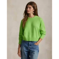 Swetry damskie - POLO RALPH LAUREN Wełniany sweter Relaxed fit z dodatkiem kaszmiru - miniaturka - grafika 1