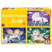 Puzzle - Schmidt Puzzle 3x48 Mityczne stworzenia G3 - - miniaturka - grafika 1