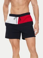 Kąpielówki męskie - Tommy Hilfiger Szorty kąpielowe UM0UM03259 Granatowy Regular Fit - miniaturka - grafika 1