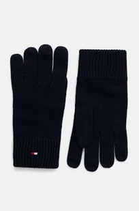 Tommy Hilfiger rękawiczki męskie kolor granatowy AM0AM12845 - Rękawiczki - miniaturka - grafika 1