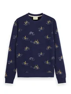 Bluzy męskie - Scotch & Soda Bluza w kolorze granatowym - miniaturka - grafika 1