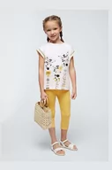 Dresy i komplety dla dziewczynek - Mayoral komplet bawełniany dziecięcy kolor żółty - miniaturka - grafika 1