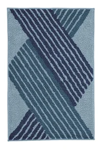 Kleine Wolke Cross Dywanik łazienkowy Mare Niebieski 60x100 cm - Dywaniki łazienkowe - miniaturka - grafika 1