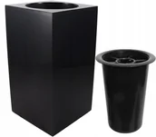 Wazony i flakony - Duży wazon nagrobny kwadrat wazony nagrobkowe 7kg kwadratowy na grób - miniaturka - grafika 1