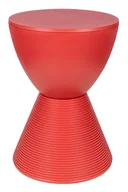 Taborety i hokery - King Home Stołek TAMBURO pastelowy koralowy polipropylen PC-051.CORAL - miniaturka - grafika 1