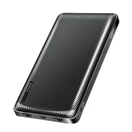 Powerbanki - Power bank 10 000 mAh, 2x USB-A, USB-C, micro-USB, czarny - Typhoon - miniaturka - grafika 1