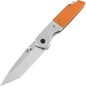 Scyzoryki - Kansept Warrior Stonewashed Tanto D2 Ostrze Gładkie Aluminium + Pomarańczowe G10 T1005T3 - miniaturka - grafika 1