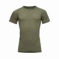 Koszulki sportowe męskie - Męska koszulka Devold Lauparen Merino 190 Base Tee Man Rozmiar: XXL / Kolor: zielony - miniaturka - grafika 1