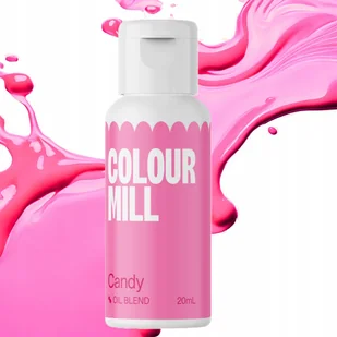 BARWNIK OLEJOWY DO MAS TŁUSTYCH KREMÓW CZEKOLADY RÓŻOWY colour mill 20ml - Dodatki do ciast w proszku - miniaturka - grafika 1