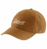 Czapki męskie - Czapka Carhartt Canvas Script Graphic Brown - miniaturka - grafika 1