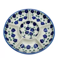 Miski i półmiski - Ceramiczna półmisek dzielony Ceramika Bolesławiec - miniaturka - grafika 1