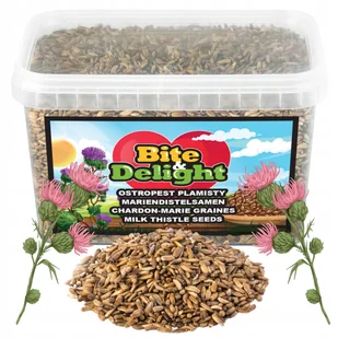 Ostropest plamisty ziarno 700g na wątrobę na oczyszczenie świeży wiaderko - Ziarna i nasiona roślin strączkowych - miniaturka - grafika 1