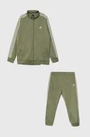Dresy męskie - adidas dres Essentials męski kolor zielony JD9863 - miniaturka - grafika 1