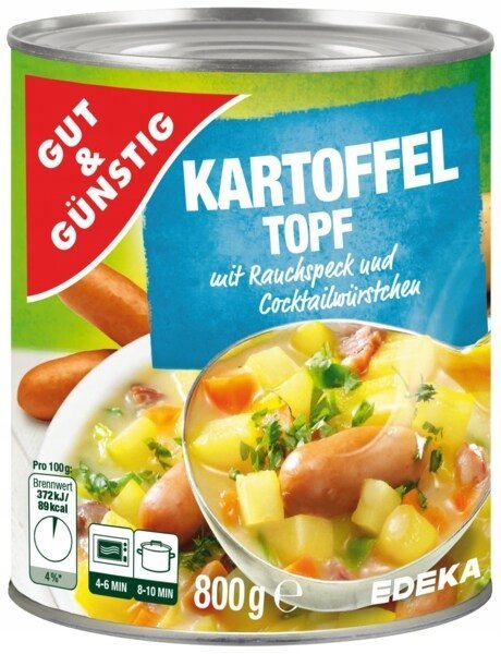 Garnek ZIEMNIACZANY Z BOCZKIEM I KIEŁBASKAMI z DE