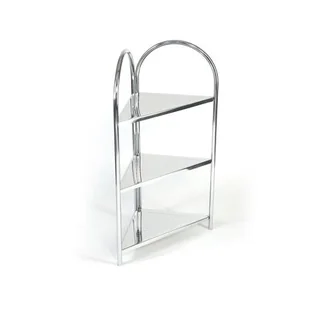 Regał łazienkowy chrom 43 x 22,5 x 76,5 cm AWD Interior - Szafki łazienkowe - miniaturka - grafika 1