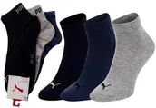 Skarpetki damskie - Puma Stopki Skarpetki 3 Pary Grey/Navy/Blue 906978 13 39-42 - miniaturka - grafika 1