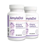 Suplementy i witaminy dla psów - Dolfos AmylaDol 2 x 90tab 49225-uniw - miniaturka - grafika 1