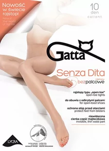 RAJSTOPY GATTA SENZA DITA 10 (kolor dune, rozmiar 4) - Rajstopy - miniaturka - grafika 1
