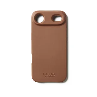 Mujjo Leather Case Etui skórzane do iPhone Air kompatybilne z MagSafe - Brązowe - Etui i futerały do telefonów - miniaturka - grafika 1