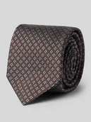 Krawaty i muchy męskie - Krawat z czystego jedwabiu z haftem na całej powierzchni (7,5 cm) - miniaturka - grafika 1