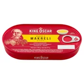 Konserwy i dania rybne - King Oscar Filety z makreli w oleju 160 g - miniaturka - grafika 1