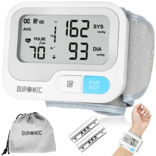 Duronic BPM65 Ciśnieniomierz nadgarstkowy elektroniczny certyfikowany medycznie pomiar ciśnienia krwi automatyczny monitor ciśnienia na nadgarstek - Ciśnieniomierze i akcesoria - miniaturka - grafika 1