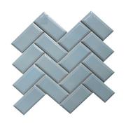 Płytki ceramiczne - Mozaika Metro Light Blue Chevron 27.9 x 27.4 Artens - miniaturka - grafika 1