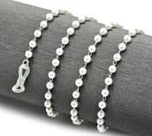 Akcesoria do okularów - Damski Łańcuszek ozdobny do okularów białe koraliki, zawieszka, sznureczek SLA-07 - miniaturka - grafika 1