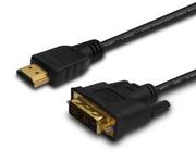 Kable - SAVIO Kabel HDMI - DVI 1.5 m (CL-10) - miniaturka - grafika 1