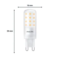 Żarówki LED - Żarówka sztyft LED Philips, G9, 4W, matowa, 480lm, 2700K, ściemniana - miniaturka - grafika 1