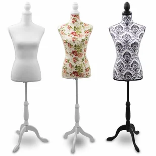 Manekin damski krawiecki biały BITUXX 17217 - Manekiny wystawowe - miniaturka - grafika 1