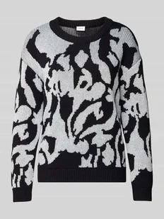 Sweter o kroju regular fit z efektem dzianiny model ‘Beca’ - Swetry damskie Sweter o kroju regular fit z efektem dzianiny model ‘Beca’ - Swetry damskie - miniaturka - grafika 1