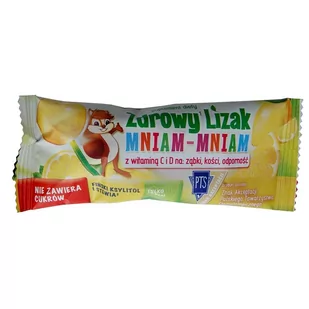 Brak Zdrowy Lizak Mniam-Mniam o smaku cytrynowym Starph - Gumy do żucia, lizaki, dropsy - miniaturka - grafika 1