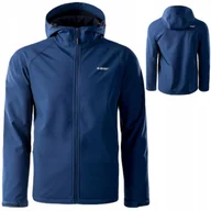 Kurtki męskie - Hi-tec Softshell Kurtka Męska Wodoodporna Z Kapturem Neti II XXXL - miniaturka - grafika 1