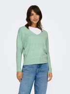 Swetry damskie - ONLY Sweter w kolorze zielonym - miniaturka - grafika 1