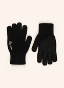 Rękawiczki - Nike Rękawiczki Sportowe Knit Grip Umożliwiające Obsługę Ekranów Dotykowych schwarz - miniaturka - grafika 1
