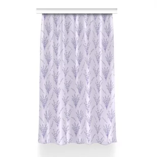 Gotowa zasłona z nadrukiem 150x240 Kwiaty lawendy, Fabricsy - Zasłony - miniaturka - grafika 1