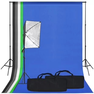 Vidaxl Zestaw Studyjny Z Lampą Softbox I Tłem - Lampy studyjne - miniaturka - grafika 1